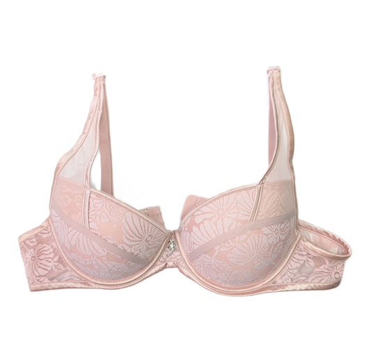 Tea Pink Lace Lingerie Set - Underwire