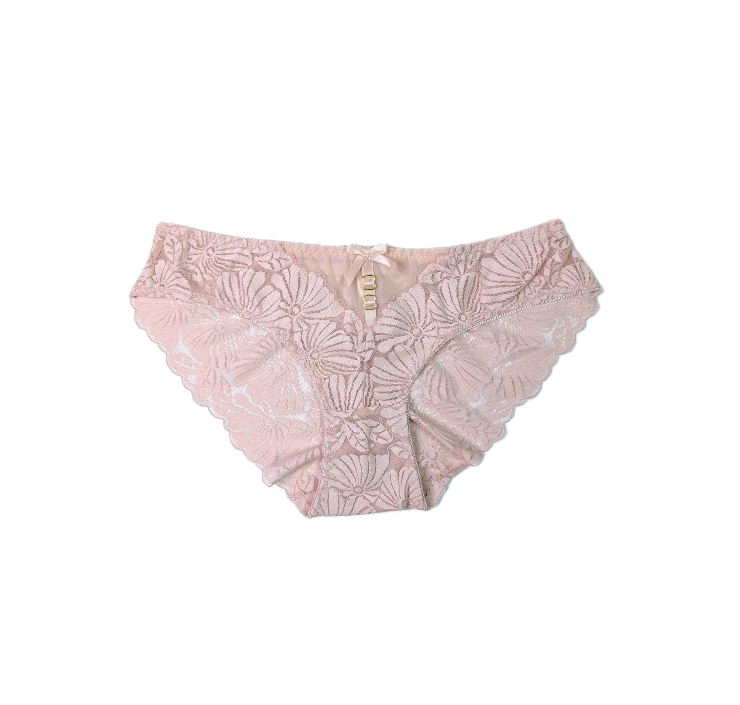 Tea Pink Lace Lingerie Set - Underwire