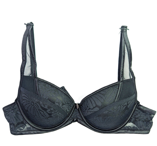 Black Lace Lingerie Set - Underwire