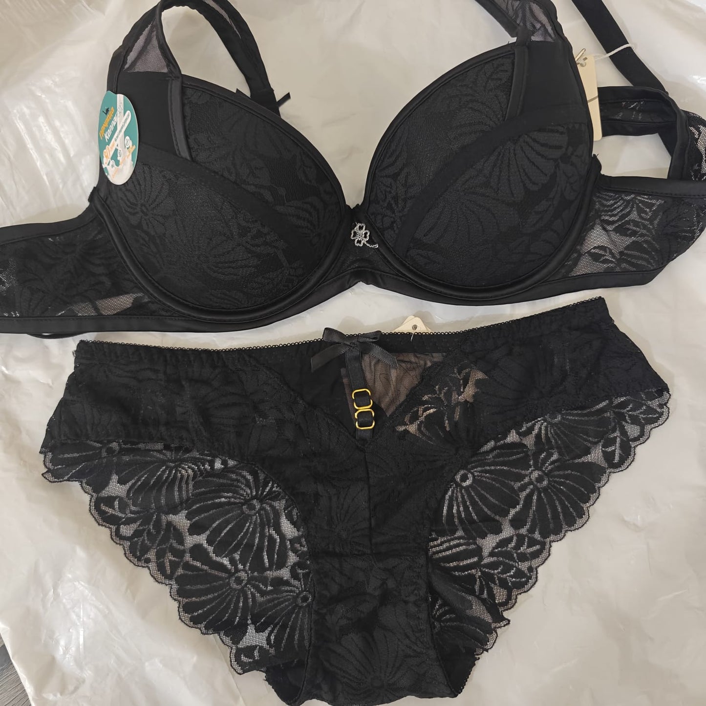 Elegant Floral Lace Bra & Panty Set