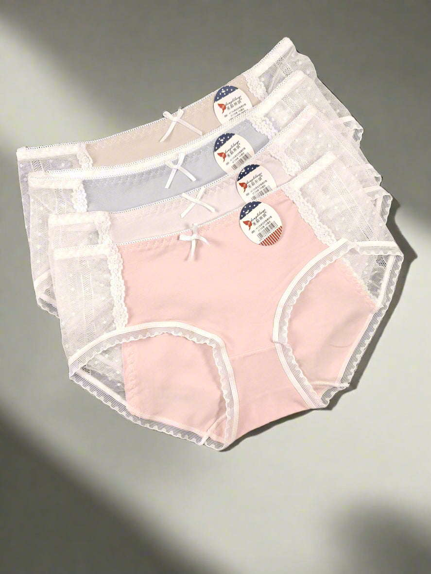 Laced Cotton Panty - Colors available