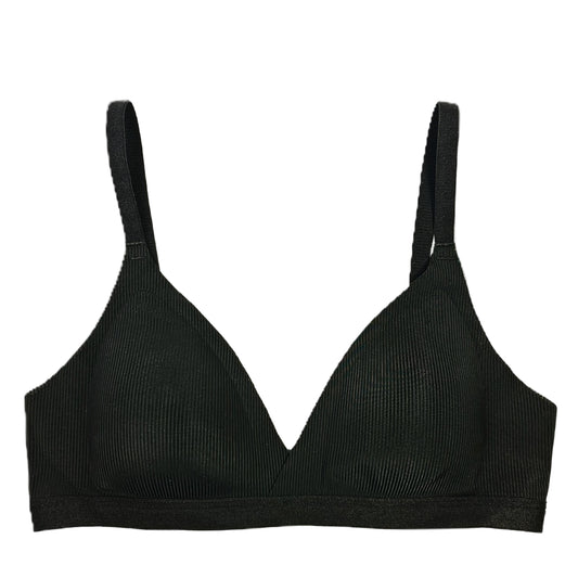 Black bra on a white background