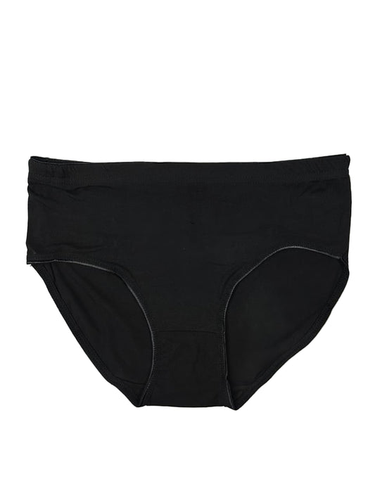 Black cotton Brief underwear on a white background