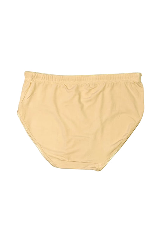 Beige briefs pantyon a white background