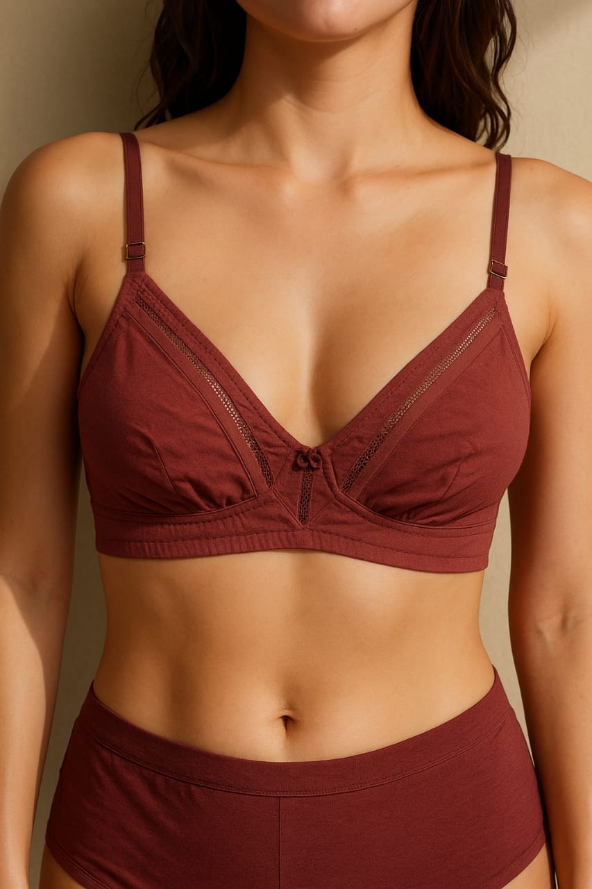 Daily Wear Simple Cotton Bra - Colors Available