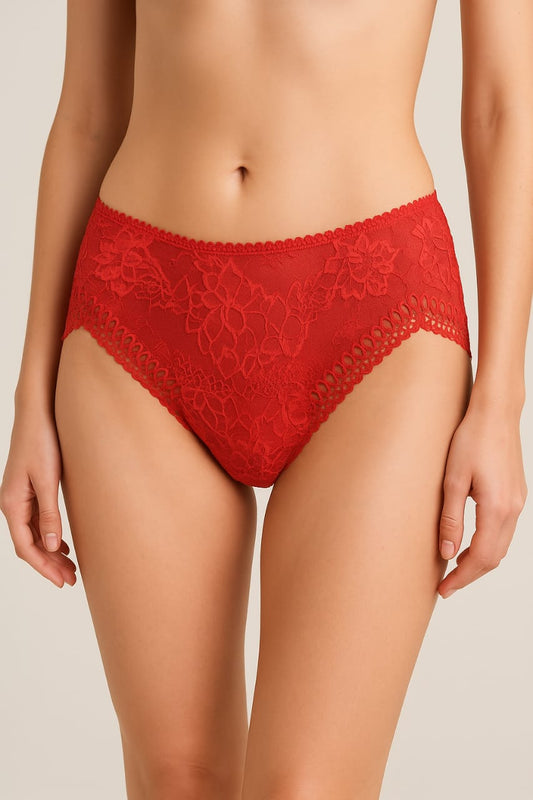 Floral Laced Panty - Colors Available