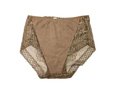 Lace Trim Panty - Caramel