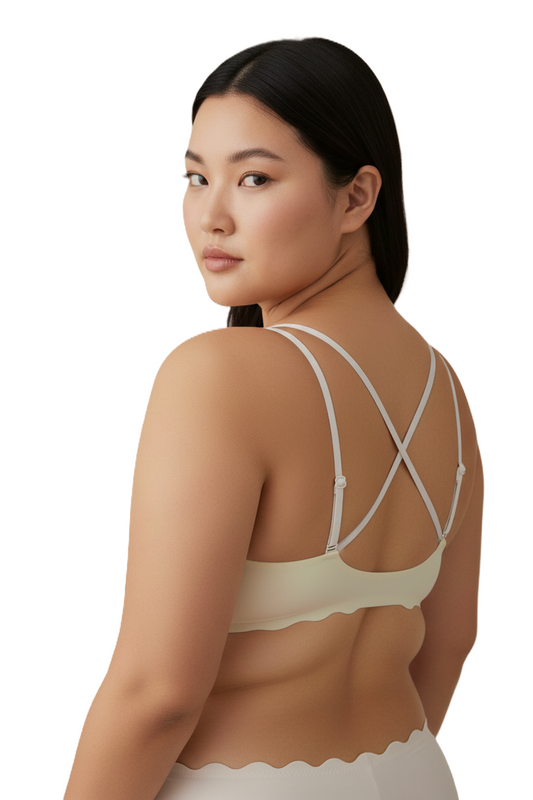 Super Soft Front Open Bra - Buttercream Color
