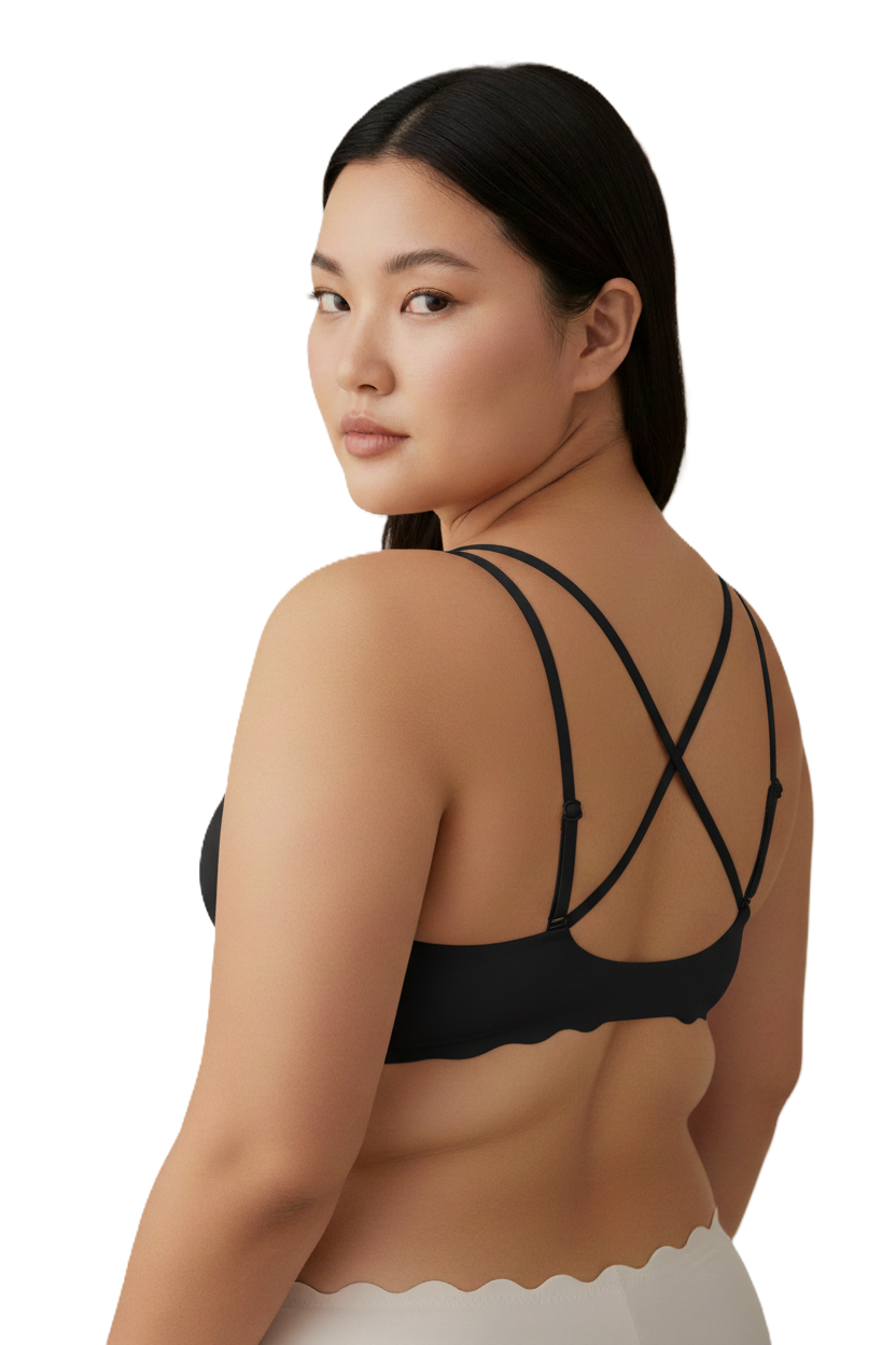Super Soft Front Open Bra - Black