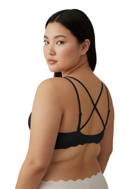 Super Soft Front Open Bra - Black