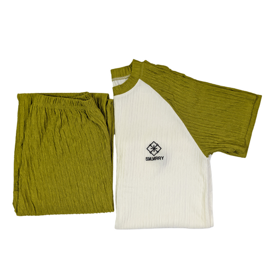 Green Ultra-Soft Ribbed Loungewear