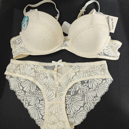 Elegant Floral Lace Bra & Panty Set