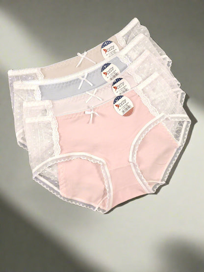 Laced Cotton Panty - Colors available