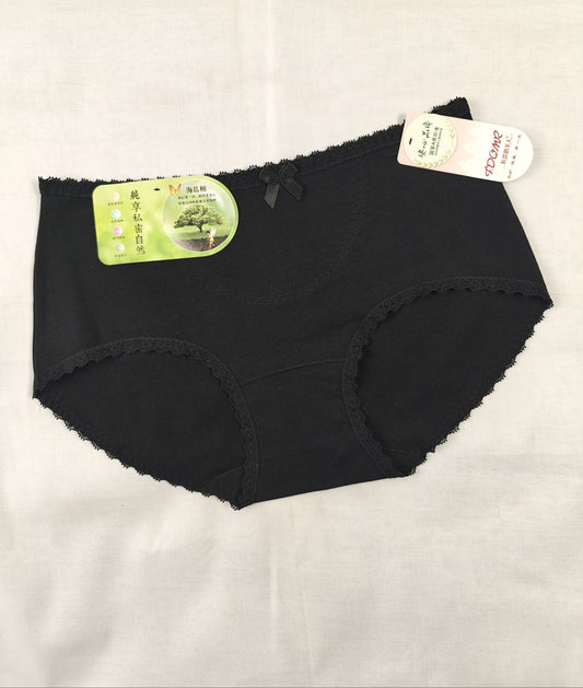 Soft Cotton Panty - Laced Border - Colors available