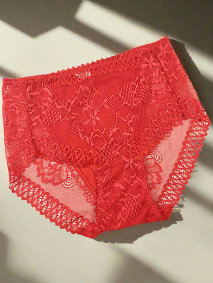 Floral Laced Panty - Colors Available
