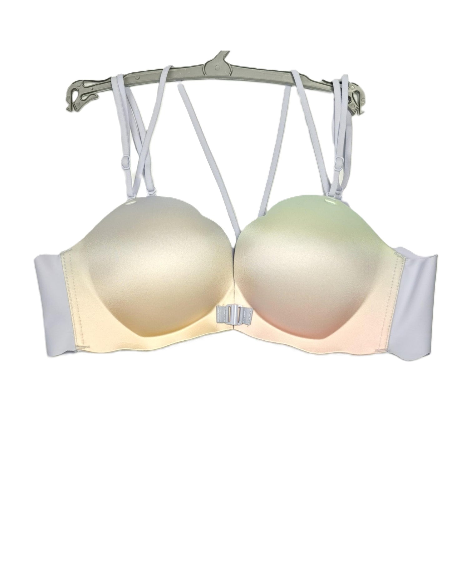 White bra on a white background