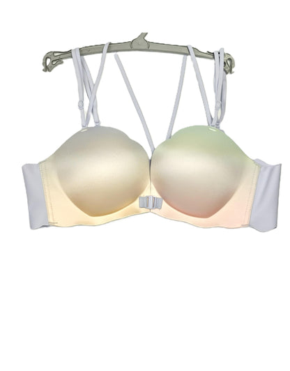 White bra on a white background