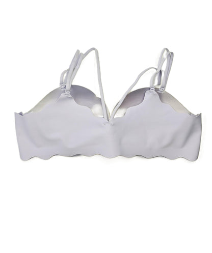 White bikini top on a white background