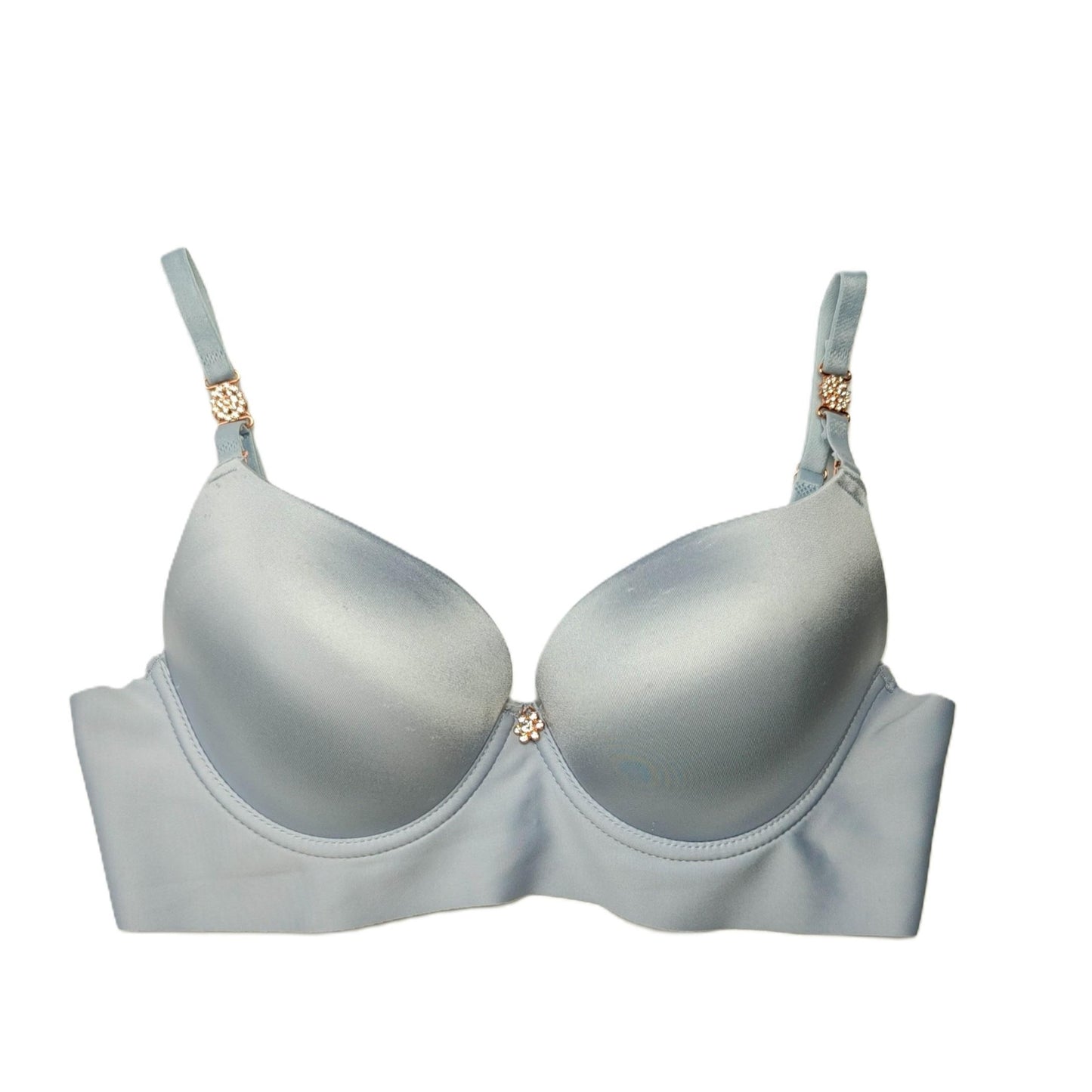 Classic Bra with Thong - Soft Blue