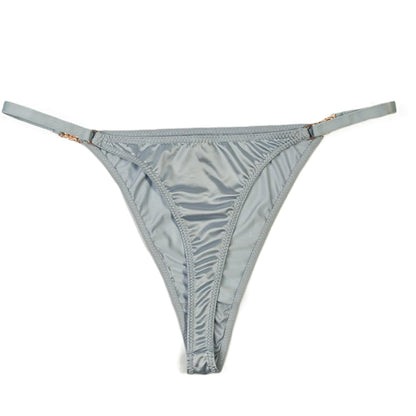 Classic Bra with Thong - Soft Blue