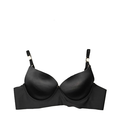 Solid Black Bra with Thong