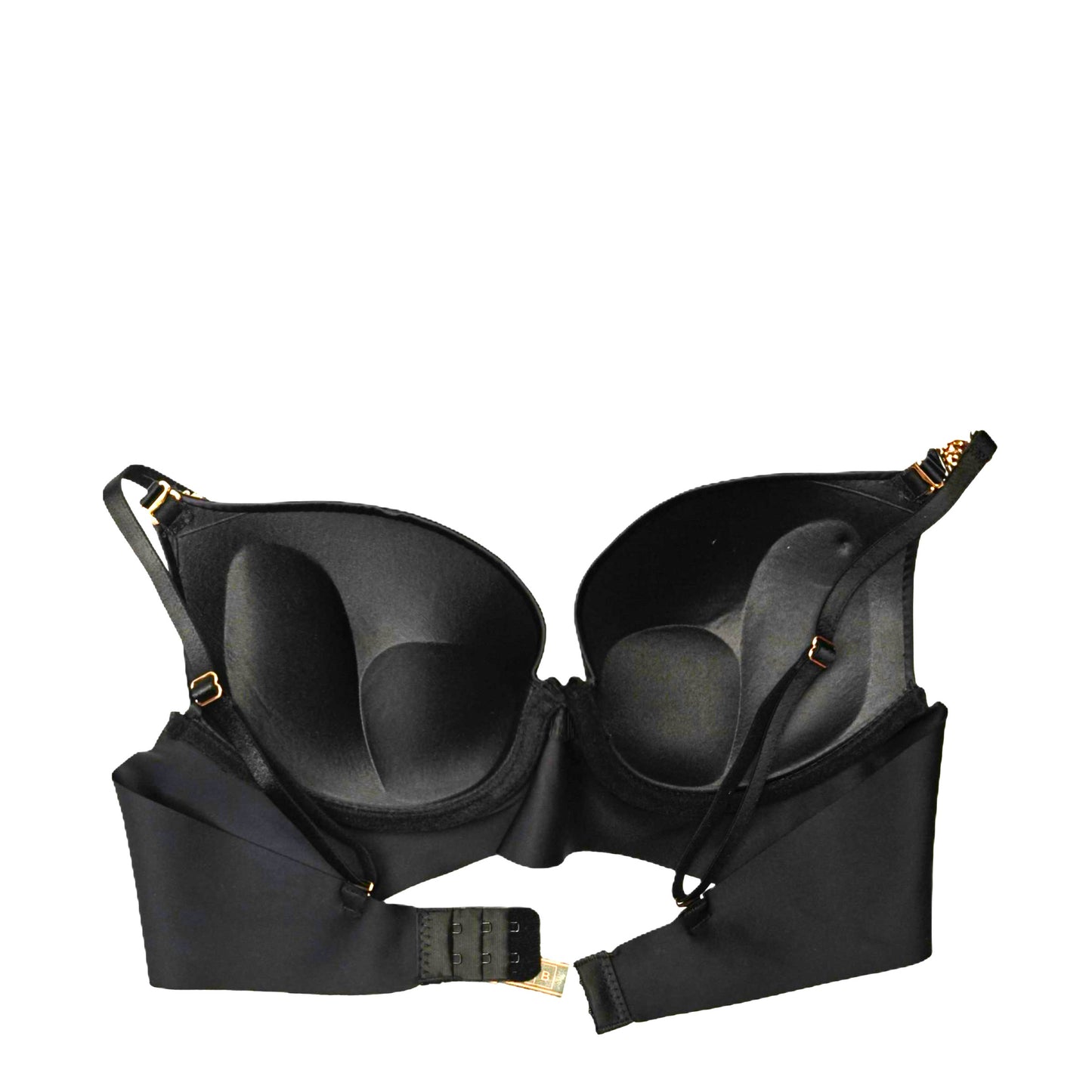 Solid Black Bra with Thong