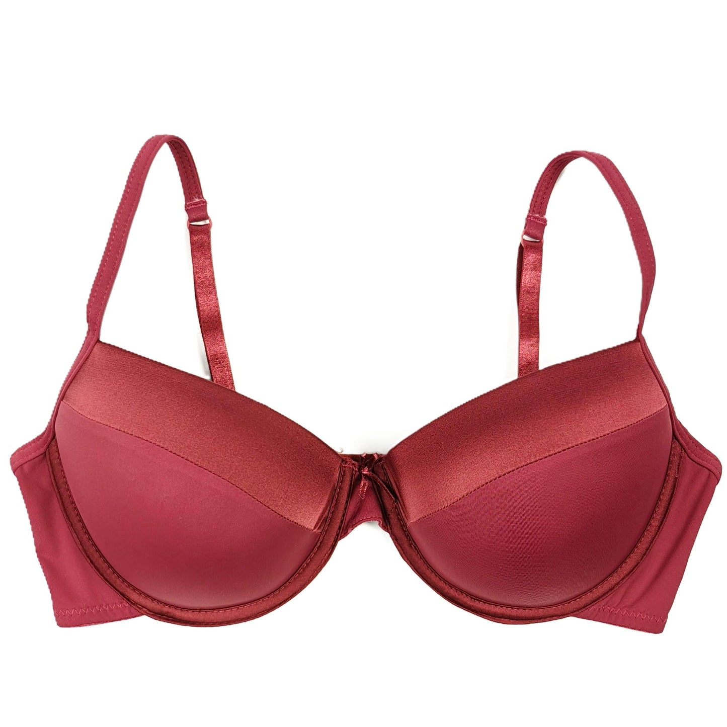 Red bra on a white background