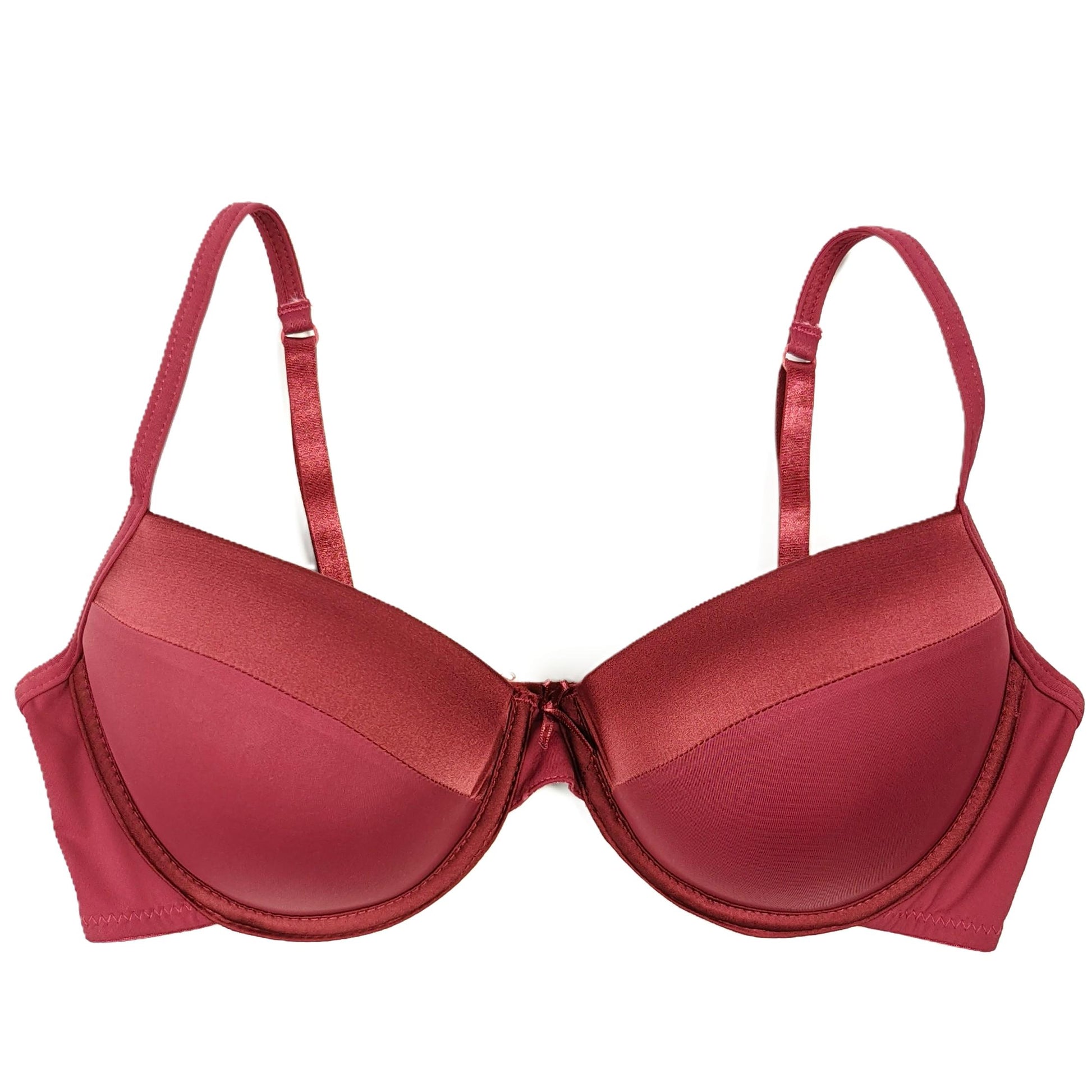 Red bra on a white background