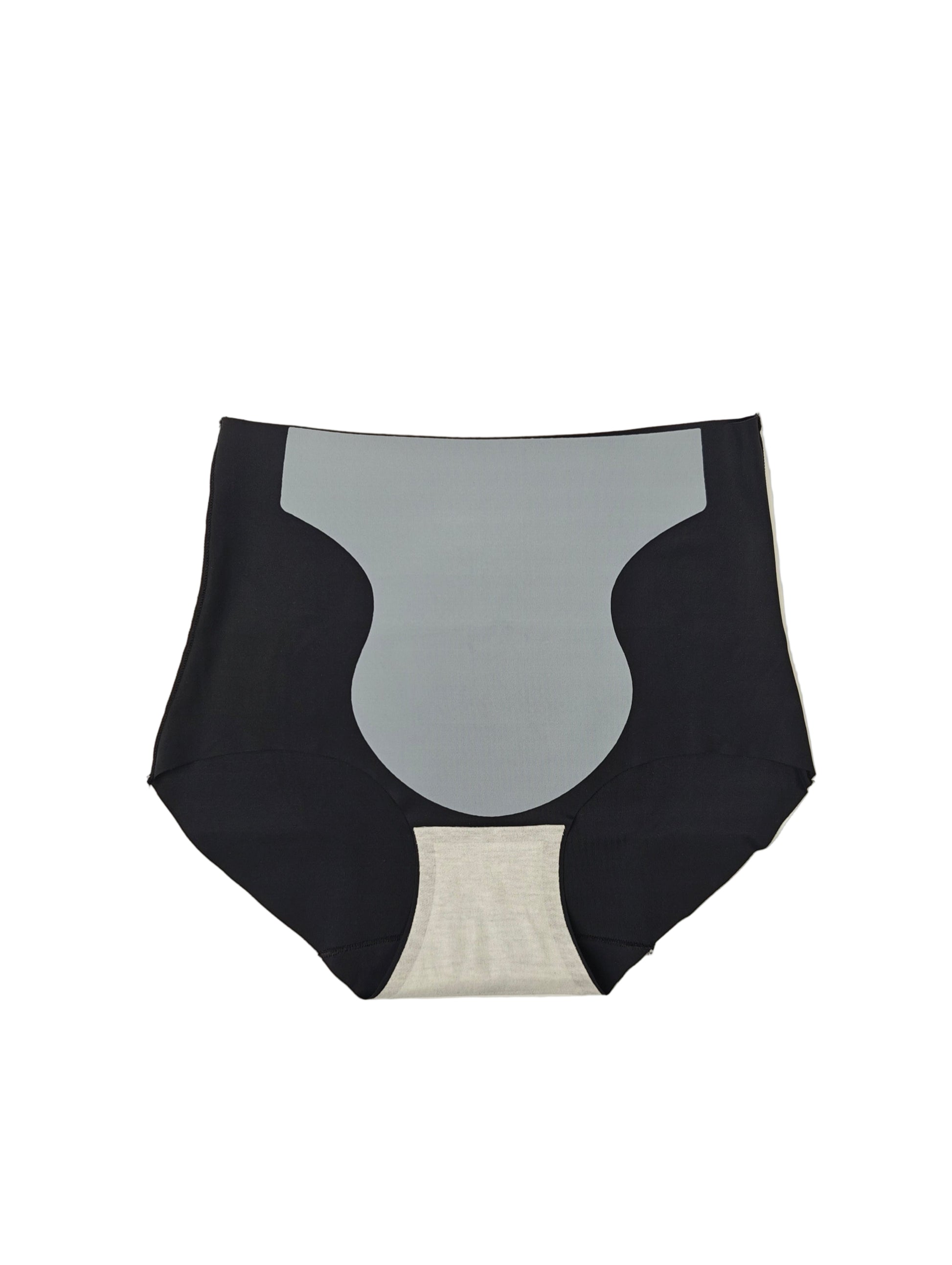 Insideout of a Black and gray Panty on a white background
