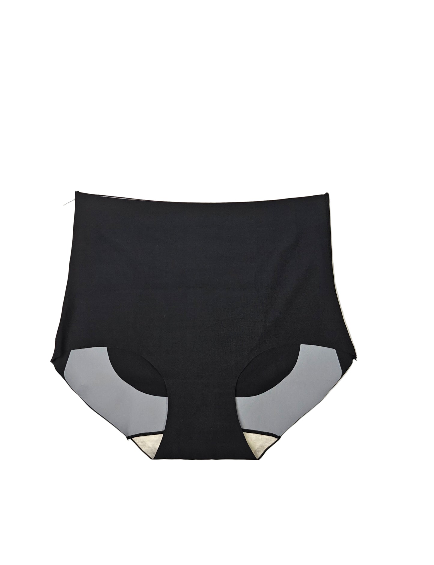 Black antibacterial panty with gray accents on a white background