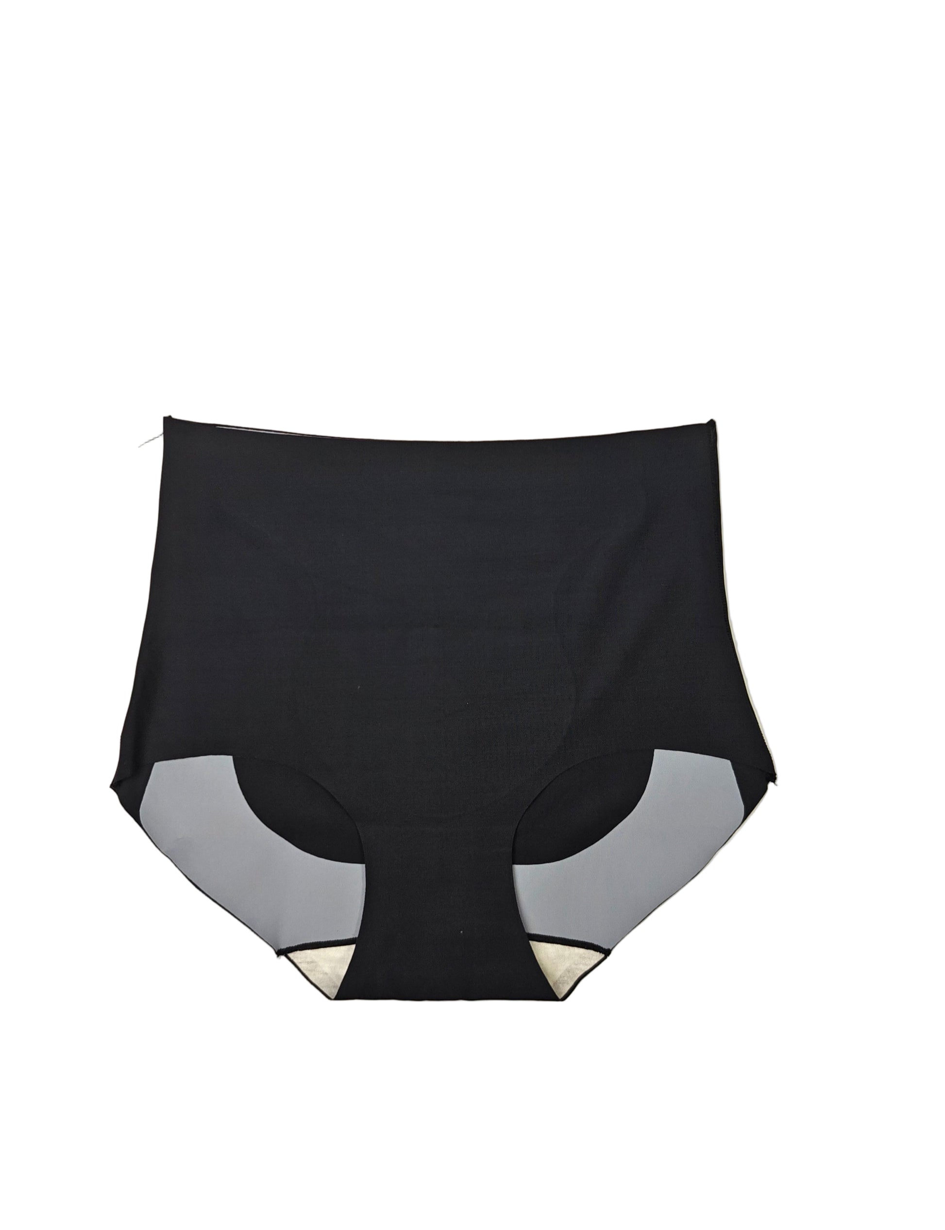 Black antibacterial panty with gray accents on a white background