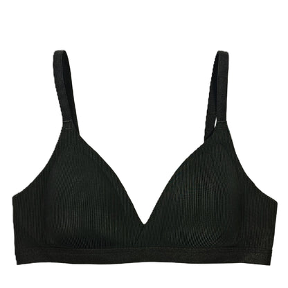 Black bra on a white background