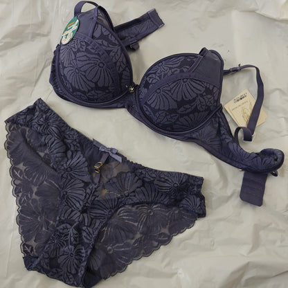 Elegant Floral Lace Bra & Panty Set