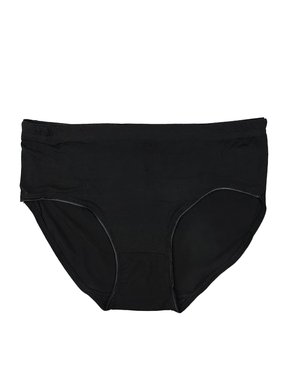 Black cotton Brief underwear on a white background