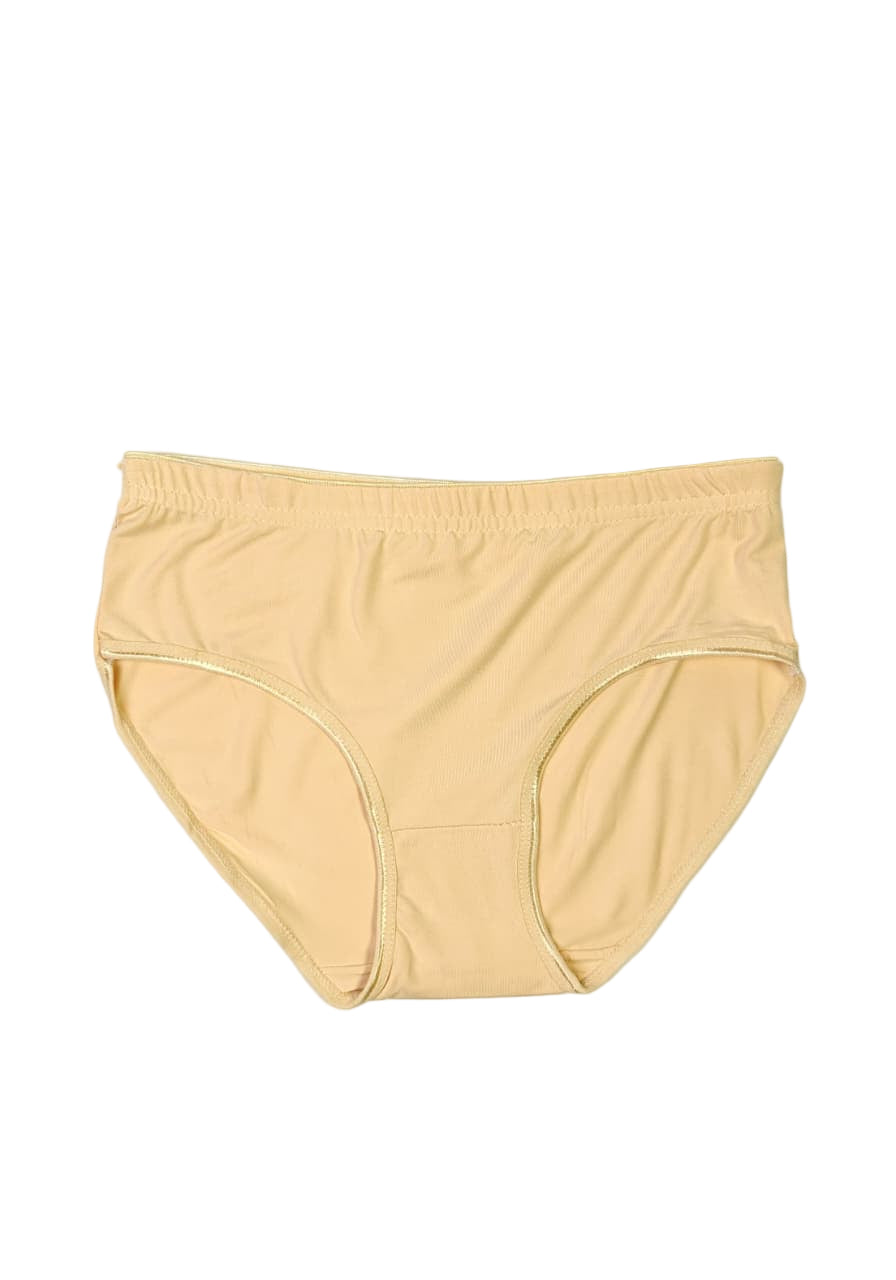 Beige briefs pantyon a white background