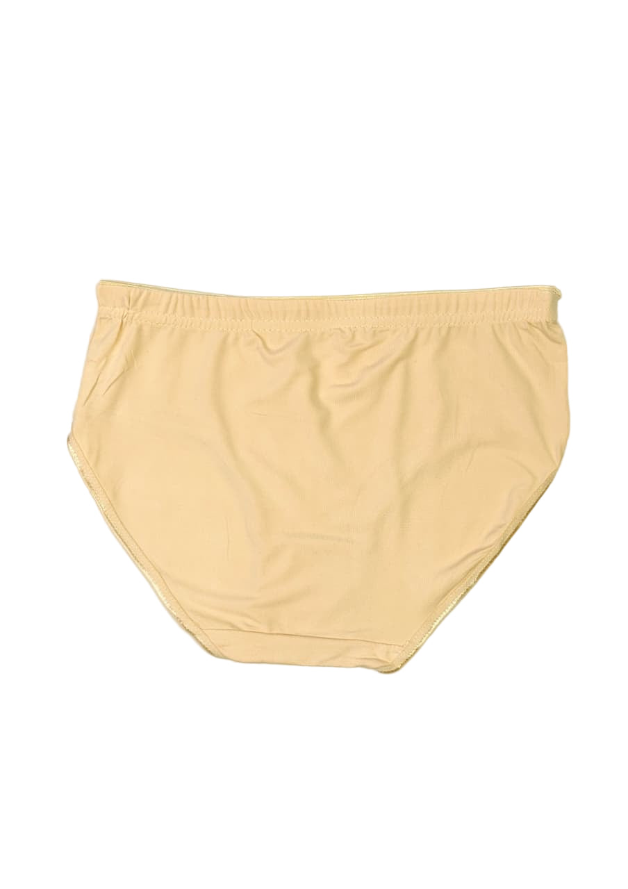 Beige briefs pantyon a white background