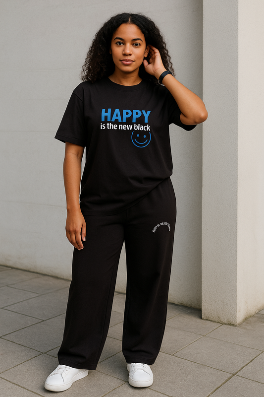 Super Soft, Breathable Black PJ